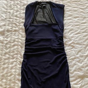 Navy Blue Moda International Bodycon Dress - XS